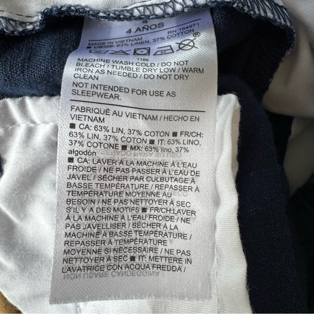 Toddler Boys 4T Shorts 2PC Set Bundle Navy Blue Janie & Jack Tan Street Rules - Picture 5 of 6